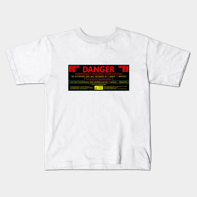 ALIEN - Nostromo Auto Destruct Kids T-Shirt by Blade Runner Thoughts